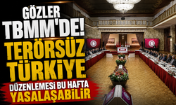 Gözler TBMM'de! Terörsüz Türkiye düzenlemesi bu hafta yasalaşabilir