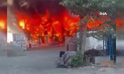 24 kişilik işçi konteynerinde yangın paniği