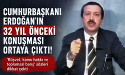 Cumhurbaşkanı Erdoğan'ın 32 yıl önceki konuşması ortaya çıktı