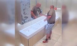 Sabunluk boş çıktı, ortalık karıştı: Aynaya yumruk attı!