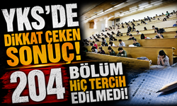 YKS’de dikkat çeken sonuç! 204 bölüm hiç tercih edilmedi