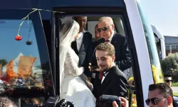 Düğün günü Cumhurbaşkanı Erdoğan’ı karşılamaya gittiler! Gelin ve damada sürpriz
