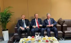 Cumhurbaşkanı Erdoğan, Aliyev ve Mirziyoyev ile bir araya geldi