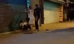 Sokak ortasında kız arkadaşını darbetti! Serbest bırakıldı