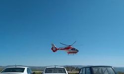 Kalp krizi geçiren vatandaş helikopter ambulansla Ankara Şehir Hastanesine sevk edildi