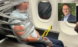 Uçakta koltuğa koli bandıyla bağlanmıştı! 67 yaşındaki yolcunun kimliği ortaya çıktı