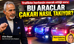 Trafikte herkesin merak ettiği soru: Bu araçlar çakarı nasıl takıyor?