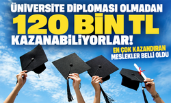 Üniversite diploması olmadan 120 bin TL kazanabiliyorlar! En çok kazandıran meslekler belli oldu