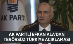 AK Parti'li Efkan Ala'dan Terörsüz Türkiye açıklaması: "Alt kurullar sahada çalışmalara başladı"