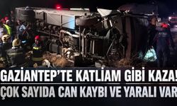Gaziantep'te feci kaza! Yolcu otobüsü ile otomobil çarpıştı: Çok sayıda ölü ve yaralı var