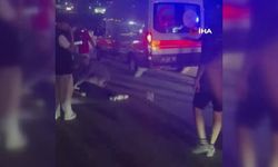 Sincan'da motosiklet kazası! Çarpmanın etkisiyle yola savruldu
