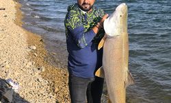 Keban Baraj Gölü’nde oltaya dev turna takıldı! Tam 30 kilo