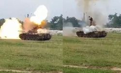 Askeri tatbikat faciaya dönüştü: Tank patladı!