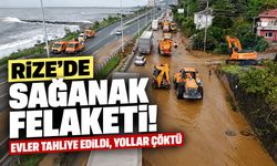 Rize’de sağanak felaketi! Evler tahliye edildi, yollar çöktü