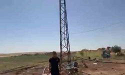 Kaçak trafonun sökülmesini engellemek için elektrik direğine çıktı