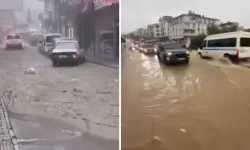 Sinop’ta sağanak hayatı felç etti! Yollar göle döndü
