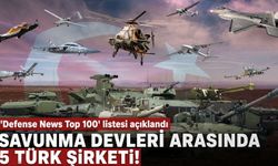 Savunma devleri arasında 5 Türk şirket! 'Defense News Top 100' listesi açıklandı