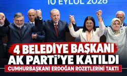 Foça Belediye Başkanı Saniye Bora Fıçı AK Parti'ye katıldı! Rozeti Cumhurbaşkanı Erdoğan taktı