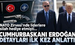 NATO Zirvesi'nde liderlere silah hediye etmişti... Cumhurbaşkanı Erdoğan detayları ilk kez anlattı