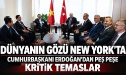 Dünyanın gözü New York’ta! Cumhurbaşkanı Erdoğan'dan Türkevi’nde kritik temaslar
