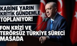 Kabine yarın kritik gündemle toplanıyor! Fon soruşturması ve Terörsüz Türkiye süreci masada