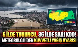 5 ilde turuncu, 36 ilde sarı kod! Meteoroloji kuvvetli yağış için tarih verdi