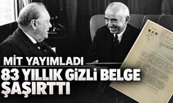 MİT 83 yıllık gizli belgeyi yayımladı