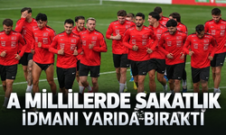 A Milli Takım'da sakatlık: Antrenmanı yarıda bıraktı