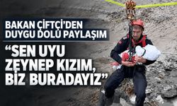 Bakan Çiftçi yürekleri ısıtan o görüntüleri paylaştı: "Sen uyu Zeynep kızım, biz buradayız"