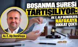 Boşanma süresi tartışılıyor: Av. E. Alp Demirkaya nafakaya dikkat çekti