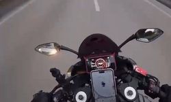 Bursa’da motosikletli ölümden döndü! Kaza anı kask kamerasında