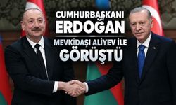 Cumhurbaşkanı Erdoğan, Azerbaycan Cumhurbaşkanı Aliyev ile görüştü