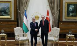 Cumhurbaşkanı Erdoğan, Özbekistan Cumhurbaşkanı Mirziyoyev ile Külliye'de bir araya geldi