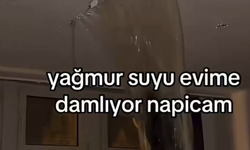 İstanbul’da sağanak yağış hayatı olumsuz etkiledi! Evin tavanı çöktü