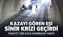 Cinayet gibi kaza kamerada... Bursa'da karşı şeride geçen otomobil motosiklete böyle çarptı