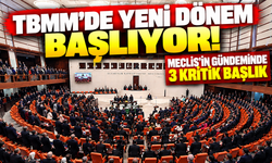 TBMM’de yeni dönem başlıyor! Meclis’in gündeminde 3 kritik başlık