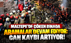 Maltepe'de çöken binada aramalar devam ediyor: Can kaybı artıyor!