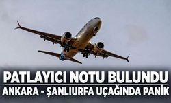 Ankara-Şanlıurfa uçağında bomba ihbarı: Uçakta arama yapılacak