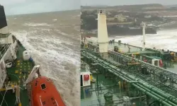 Sarıyer açıklarında ham petrol tankeri karaya oturdu