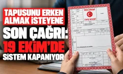 TOKİ’den tapuyu erken almak isteyene son çağrı: 19 Ekim’de bitiyor