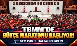 TBMM’de bütçe maratonu başlıyor! İşte Meclis’in bu haftaki gündemi...