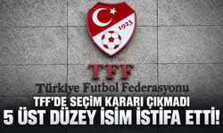 TFF Yönetim Kurulu toplantısında devam kararı çıktı: 5 kişi birden istifa etti!