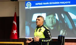 Trafikte hayati uyarılar Yenimahalle’de anlatıldı