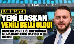 Üsküdar’da yeni başkan vekili belli oldu! Başkan vekilliği koltuğuna Muhammed Emin Sarıoğlu oturdu
