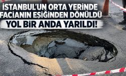 Beşiktaş'ta ana caddede yol çöktü: "Birinin başına büyük bela gelebilirdi"