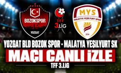 Yozgat Belediyesi Bozokspor-Malatya Yeşilyurtspor MAÇI CANLI İZLE | TFF 3.Lig