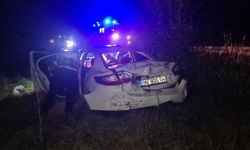 Zonguldak'ta otomobil araziye uçtu: 4 kişi yaralandı