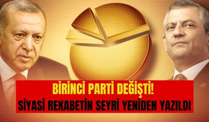 Birinci parti değişti! Siyasi rekabetin seyri yeniden yazıldı