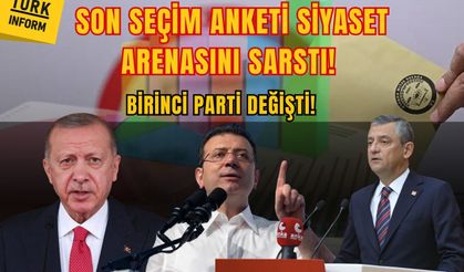 Son seçim anketi gündemi sarstı: Birinci parti uzun süre sonra ilk kez değişti!