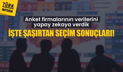 Anket firmalarının verilerini yapay zekaya verdik. İşte şaşırtan seçim sonuçları!